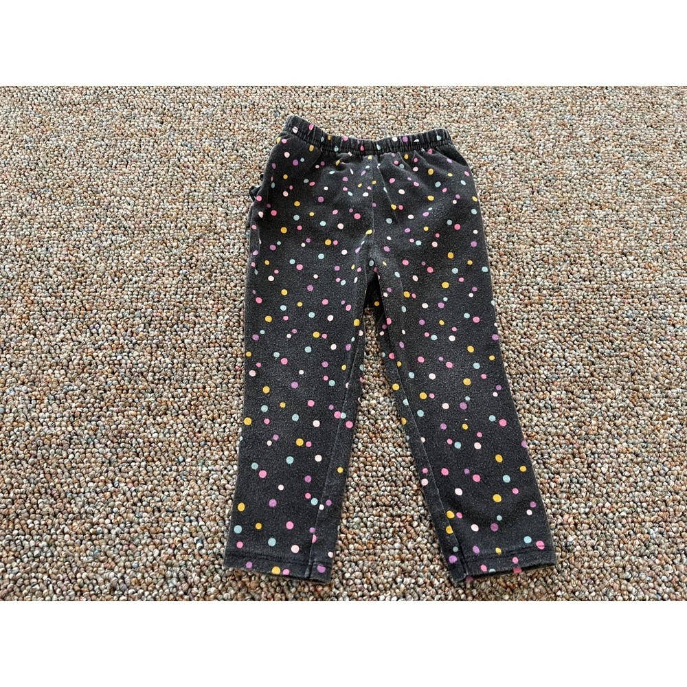 Garanimals Girls Black Colorful Spotted Leggings 24M